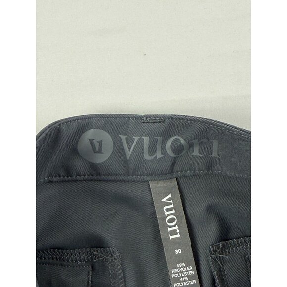 Vuori Cascade Tech Chino Charcoal Gray Pant 30x30 Tapered Slim Fit Stretch Mens - Picture 5 of 11